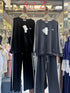 Women Stripes Jogger Sets